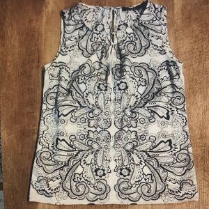 White patterned blouse